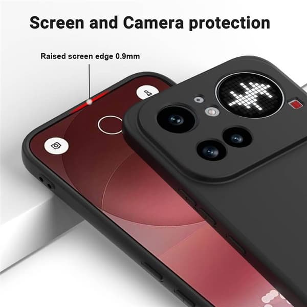 Liquid silikondeksel til Nothing Phone 4a Pro - Svart