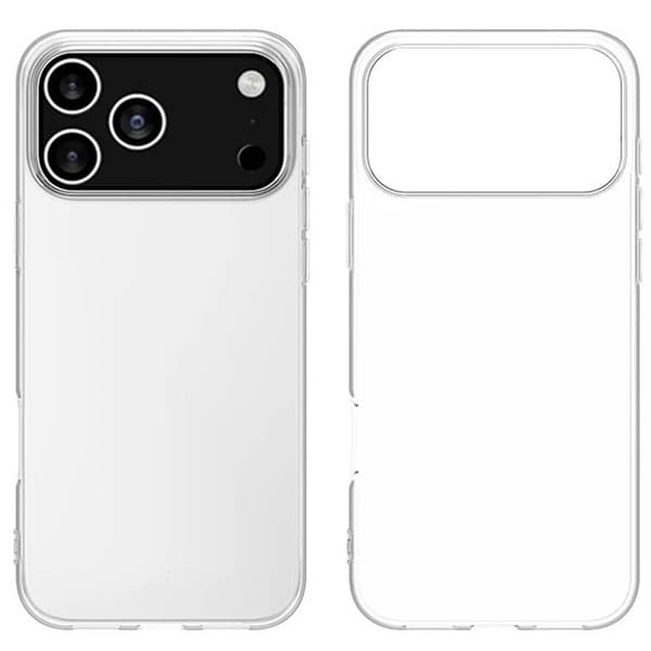 Silikone cover gennemsigtig til Apple iPhone 17 Pro Max