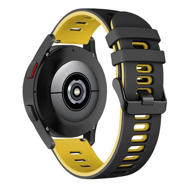 Twin Urrem til Huawei Watch GT Runner 2 - Sort/gul