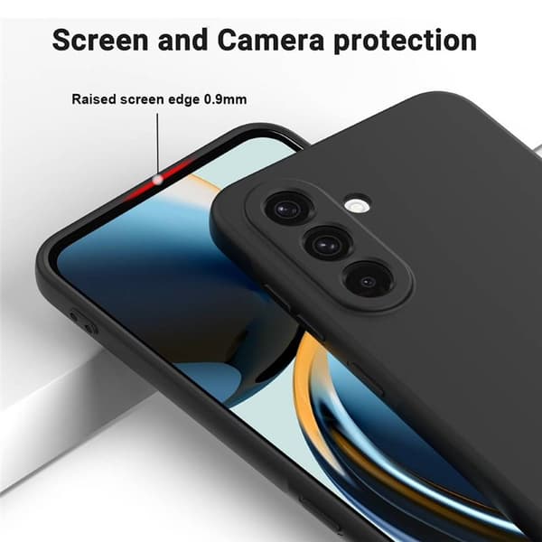 Liquid silikone cover til Samsung Galaxy S26 Plus - Sort