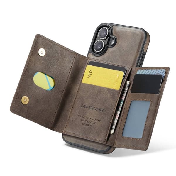 DG-Ming Magking K2 2i1 deksel til Apple iPhone 17 - Coffee