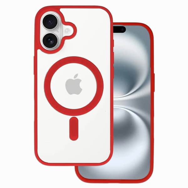 Acrylic MagSafe deksel til Apple iPhone 17 - Crimson Red