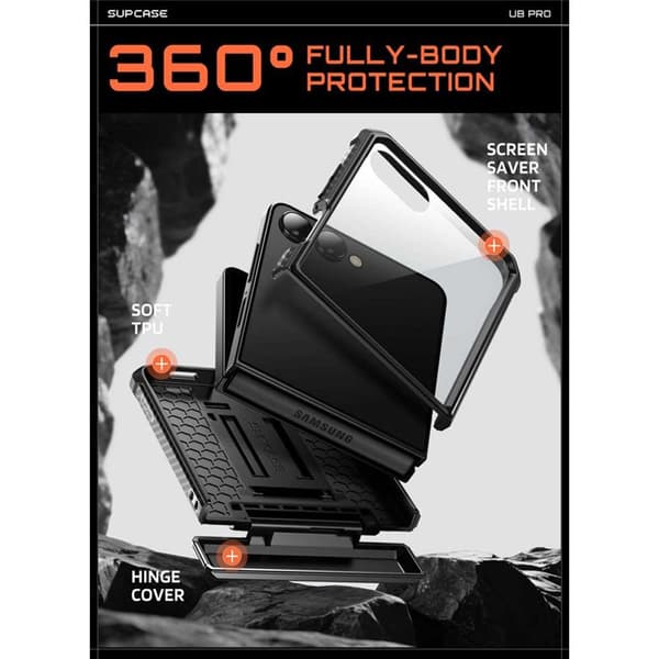 SUPCASE UB Pro deksel til Samsung Galaxy Z Flip 8 - Black