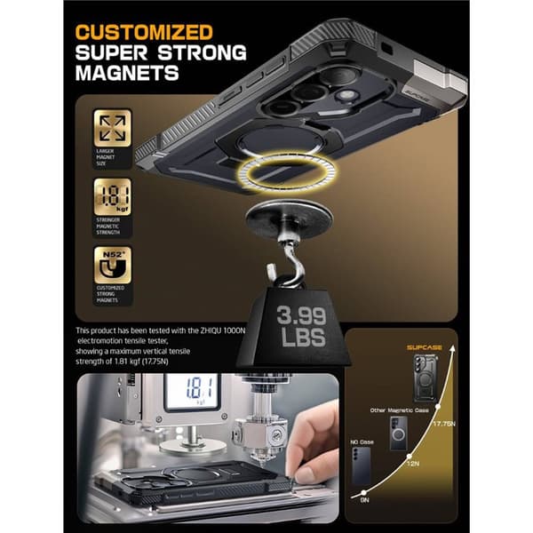 SUPCASE UB Grip deksel til Samsung Galaxy S25 FE - Black