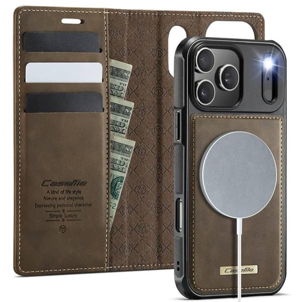 CaseMe mobildeksel C49 2i1 til Apple iPhone 17 Pro Max – Coffe