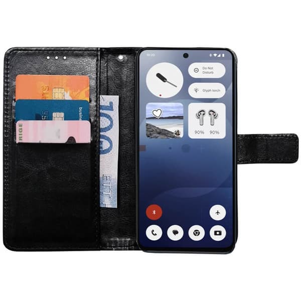 Wallet cover 3-kort til Nothing Phone 3a - Sort