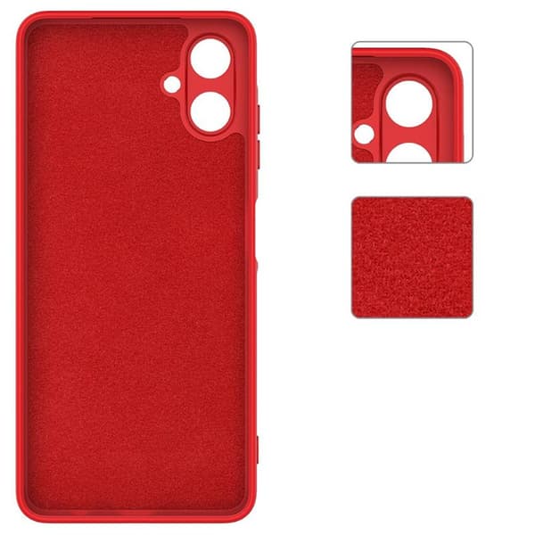 Liquid silikone cover til Samsung Galaxy A07 4G - Rød