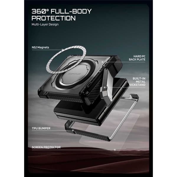 SUPCASE UB Grip cover til Samsung Galaxy Z Flip 8 - Sort