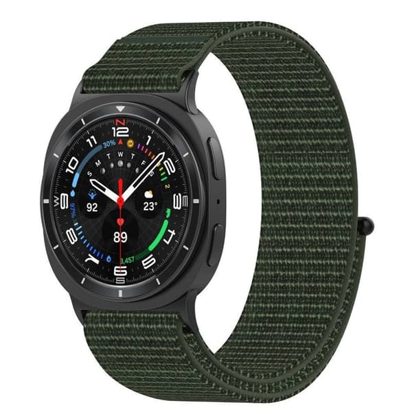 Nylon Urrem til Samsung Galaxy Watch 8 (40) - Army