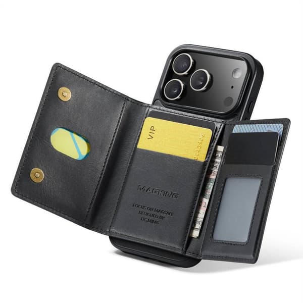 DG-Ming Magking K2 2in1 kotelo Apple iPhone 17 Pro - Musta