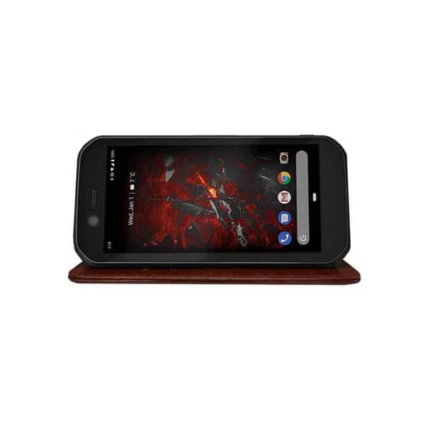 Wallet cover 3-kort til CAT S42 - Brun