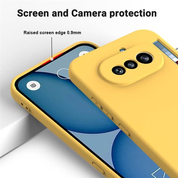 Liquid silikone cover til Nothing Phone 4a - Gul