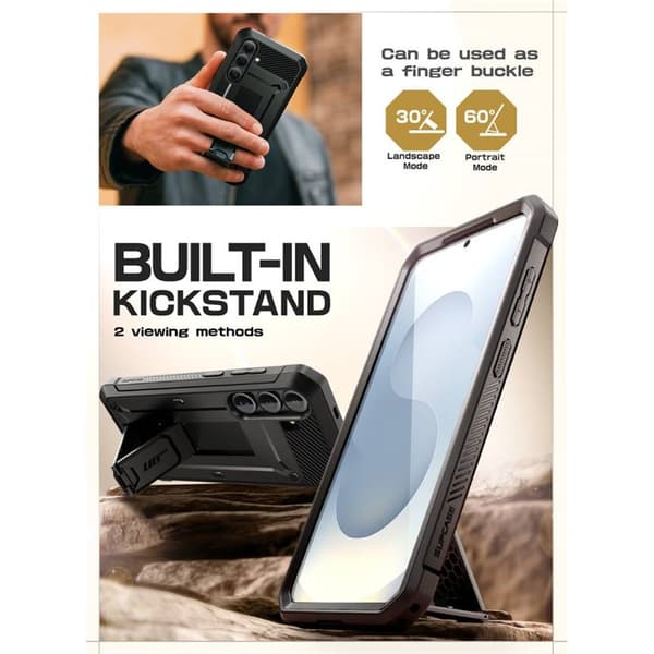 SUPCASE UB Pro kotelo Samsung Galaxy S25 FE - Musta