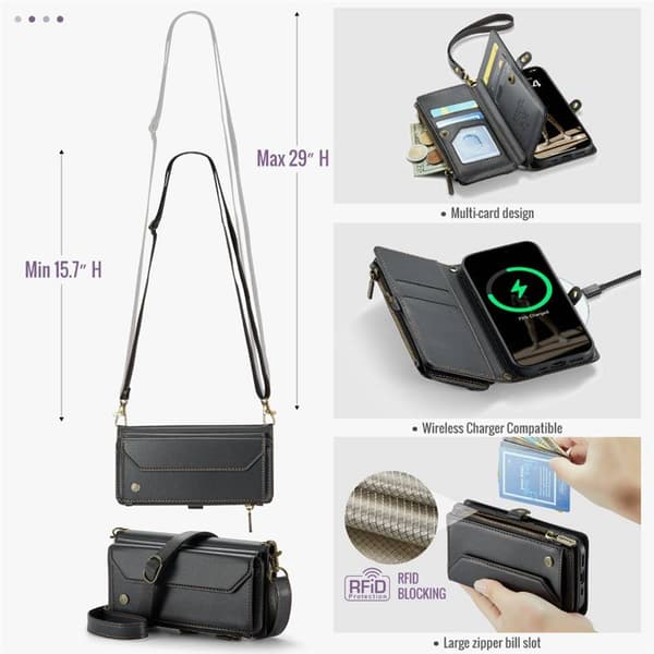 CaseMe mobilcover C36 til Apple iPhone 17 - Sort