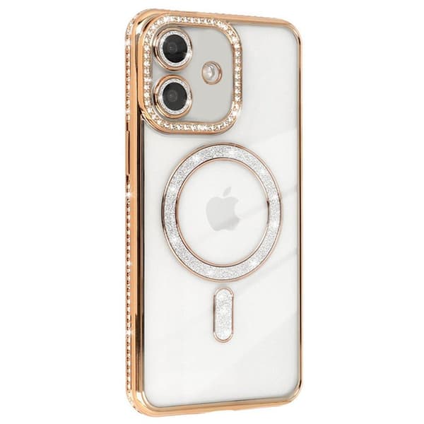 Diamond bling MagSafe deksel til Apple iPhone 17 - Gold