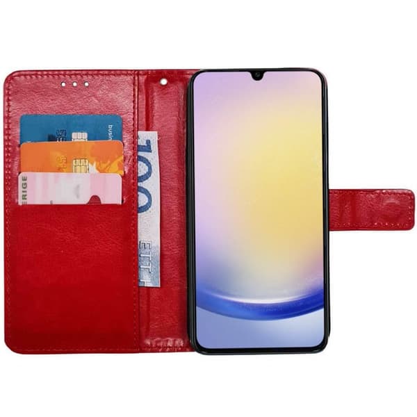 Lompakkokotelo 3-kortti Samsung Galaxy A27 5G - Punainen