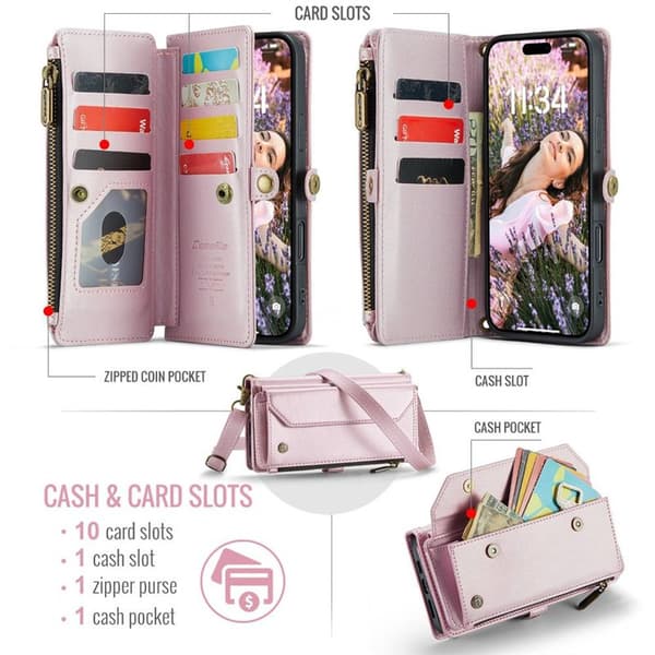 CaseMe mobildeksel C36 til Apple iPhone 17 Pro Max - Rosa