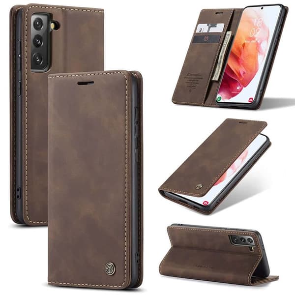 CaseMe mobildeksel 013 til Samsung Galaxy S21 Plus - Coffee