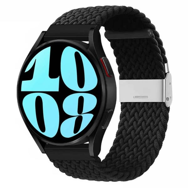 Flettet Elastisk urrem til Samsung Galaxy Watch 6 (40mm) - Sort