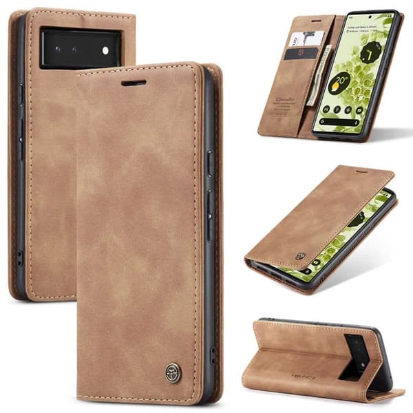 CaseMe mobilcover 013 til Google Pixel 6 - Brun