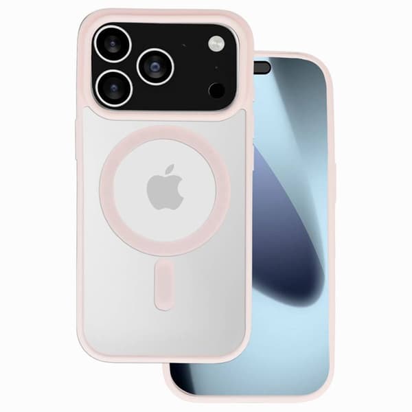 Acrylic MagSafe deksel til Apple iPhone 17 Pro - Blush Pink