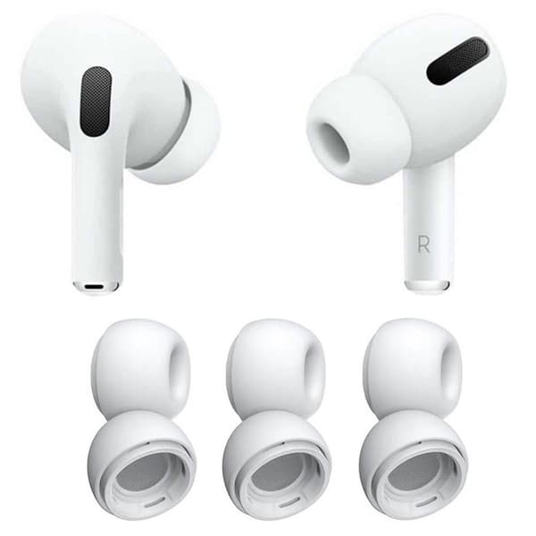 Øreputer 6-pak (S) til Apple AirPods Pro 2 - Hvit