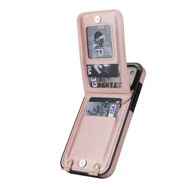 Zipper halskjede deksel til Apple iPhone 17 Pro Max - Rose