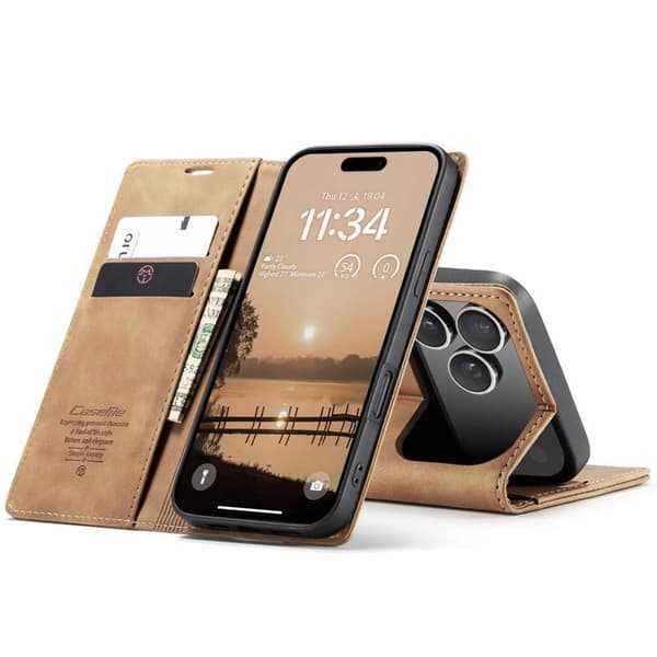 CaseMe mobildeksel 013 til Apple iPhone 17 Pro - Brun