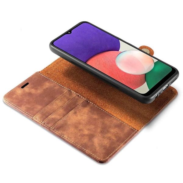 Wallet DG-Ming 2i1 til Samsung Galaxy A22 5G - Brun