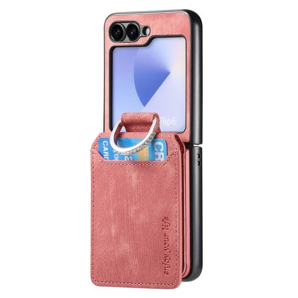 Retro ring deksel til Samsung Galaxy Z Flip 8 - Blush pink