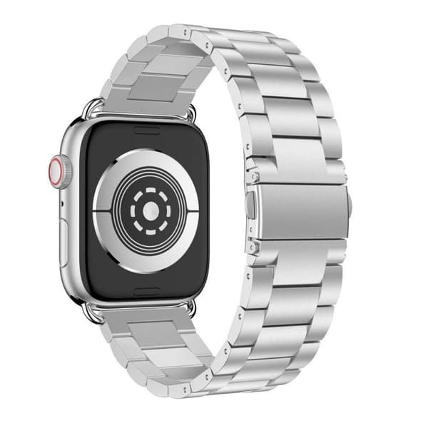Urrem Rustfrit stÃ¥l til Apple Watch 5 (44mm) - SÃ¸lv