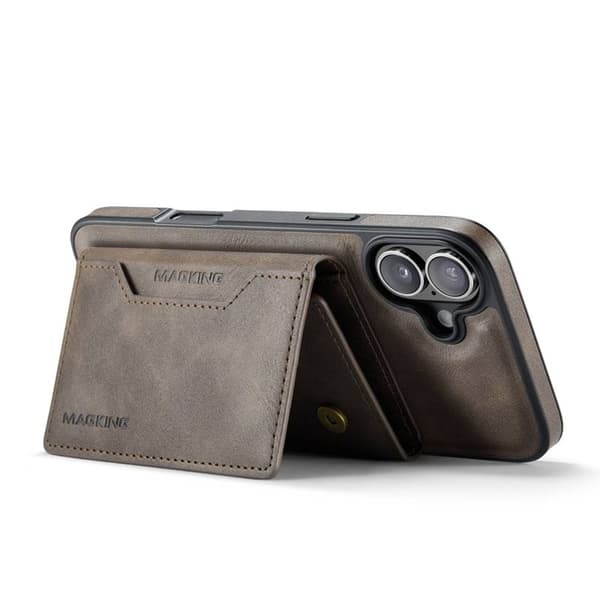 DG-Ming Magking K2 2i1 deksel til Apple iPhone 17 - Coffee