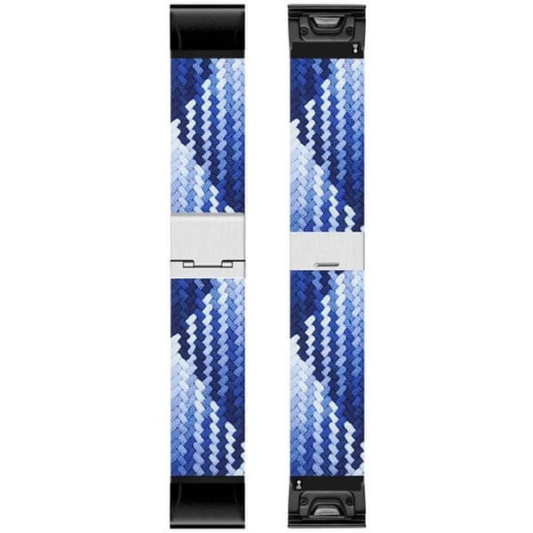 Flettet klokkereim til Garmin Instinct 3 (45mm) - Gradient blue