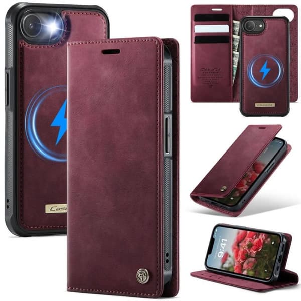 CaseMe mobildeksel C49 2i1 til Apple iPhone 17e â Crimson red