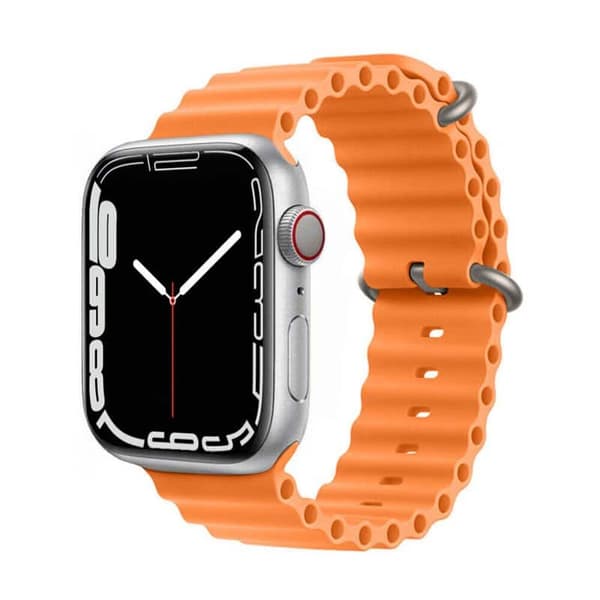 RIB Kellon ranneke Apple Watch 7 (45mm) - Oranssi