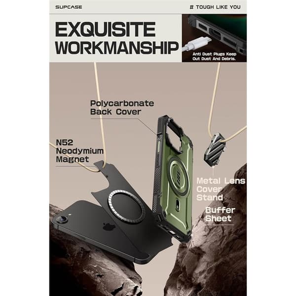 SUPCASE UB Mag XT cover til Apple iPhone 17e - Guldan