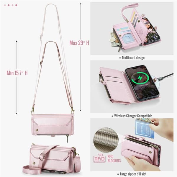 CaseMe mobildeksel C36 til Apple iPhone 17 Pro - Rosa
