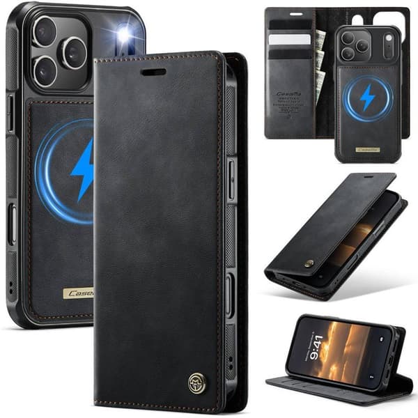 CaseMe mobildeksel C49 2i1 til Apple iPhone 17 Pro Max â Onyx
