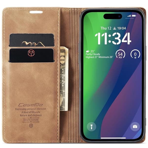CaseMe mobildeksel 013 til Apple iPhone 17 Pro - Brun