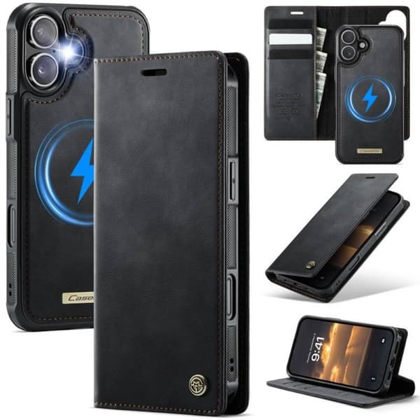CaseMe mobildeksel C49 2i1 til Apple iPhone 16 Plus â Onyx bla