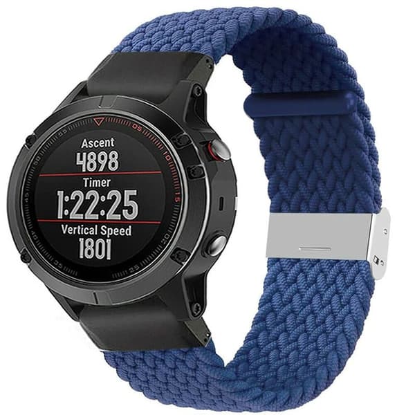 Punottu Kellon ranneke Garmin Fenix 5 - Blue
