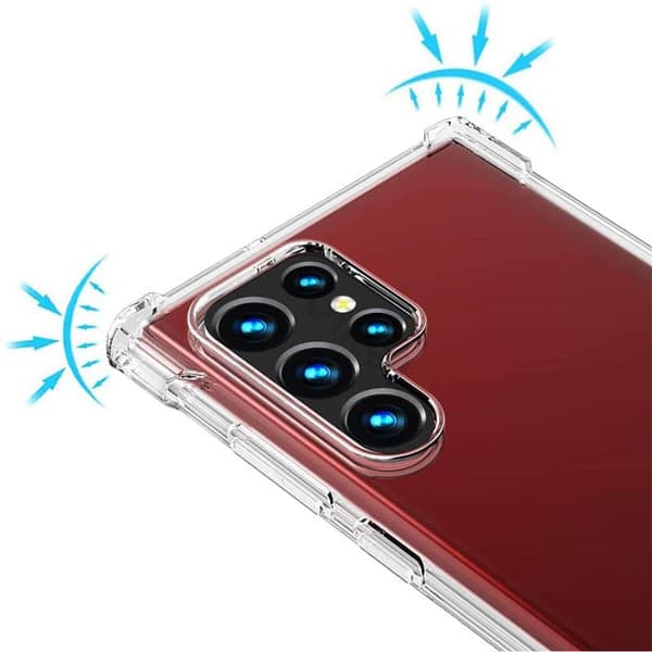 Støtsikkert silikon deksel til Samsung Galaxy S22 Ultra