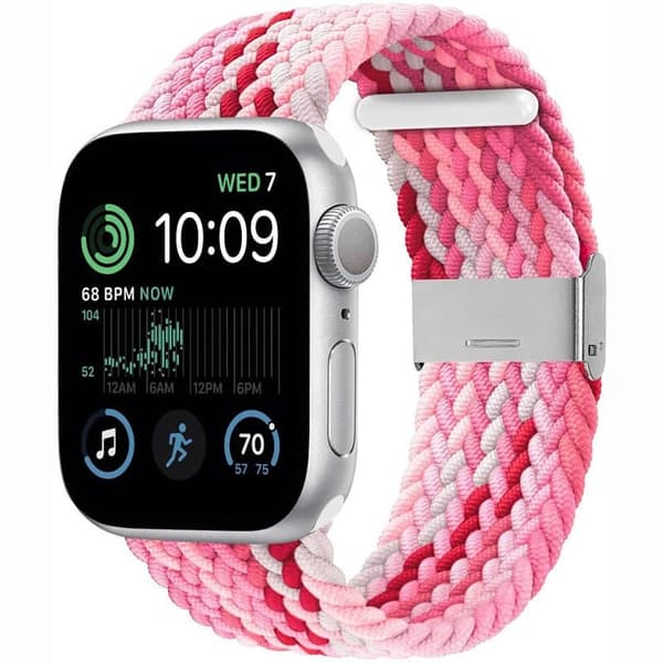 Flettet Urrem til Apple Watch SE 2022 (40mm) - Gradientred
