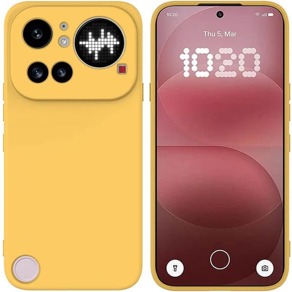 Liquid silikondeksel til Nothing Phone 4a Pro - Gul