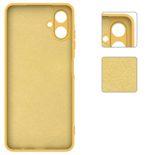 Liquid silikone cover til Samsung Galaxy A07 4G - Gul