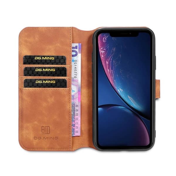 DG-Ming Lommebokdeksel 3-kort til Apple iPhone 13 - Brown