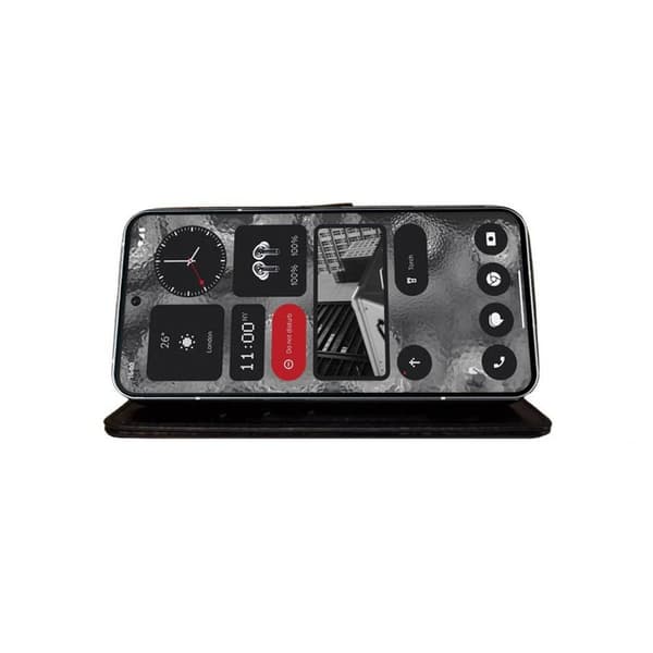 Lompakkokotelo 3-kortti Nothing Phone 3a Pro - Musta