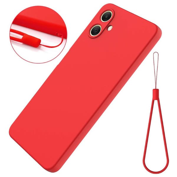 Liquid silikone cover til Samsung Galaxy A07 4G - Rød