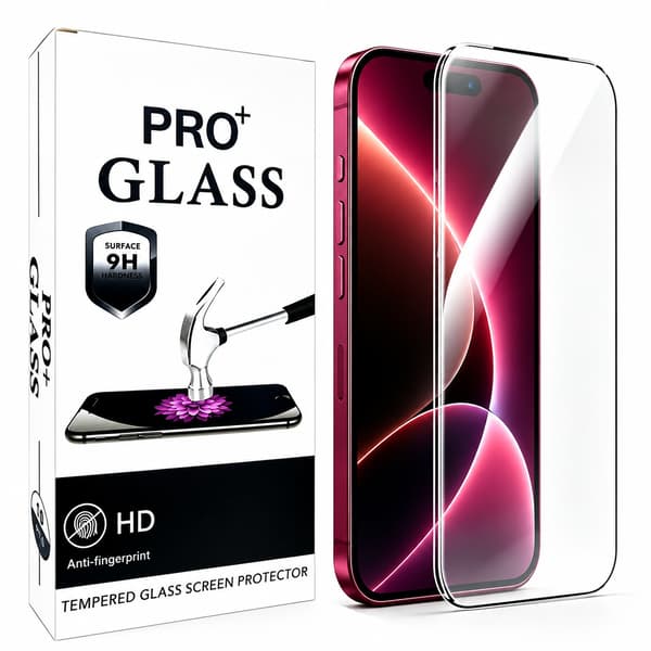 Härdat Skärmskydd i Glas för iPhone 18 Pro – 9H HD – 2-pack