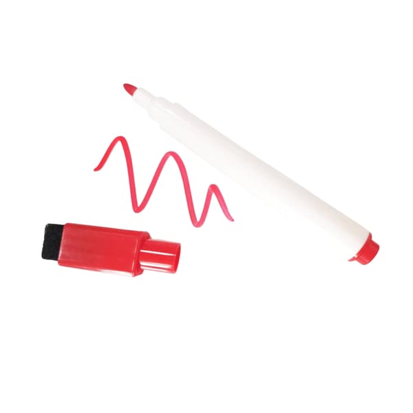 12-Pack - Whiteboard blyanter med viskelæder - Blyanter